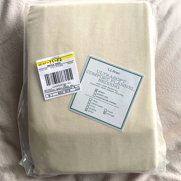 L.L. Bean ULTRA SOFT COMFORT FLANNEL BEDDING SET - Picture 3 of 5